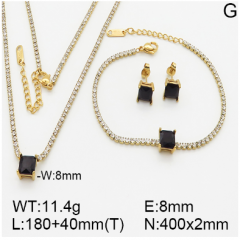 Stainless steel jewelry necklace earring bracelet set wholesale