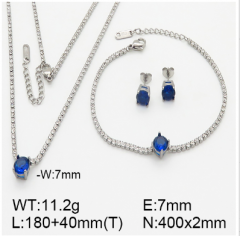 Stainless steel jewelry necklace earring bracelet set wholesale