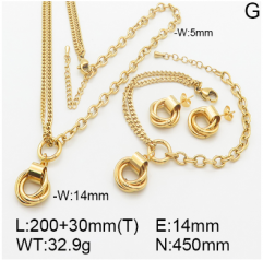 Stainless steel jewelry necklace earring bracelet set wholesale