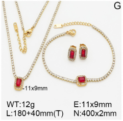 Stainless steel jewelry necklace earring bracelet set wholesale