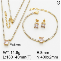 Stainless steel jewelry necklace earring bracelet set wholesale
