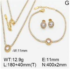 Stainless steel jewelry necklace earring bracelet set wholesale