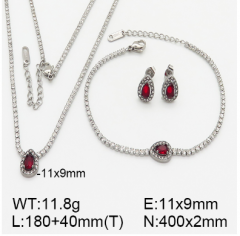 Stainless steel jewelry necklace earring bracelet set wholesale