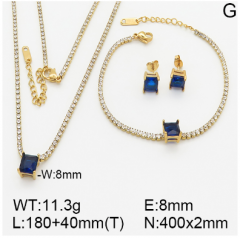 Stainless steel jewelry necklace earring bracelet set wholesale