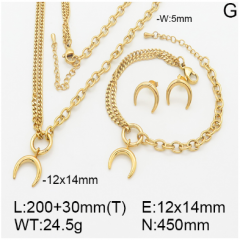 Stainless steel jewelry necklace earring bracelet set wholesale