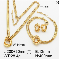 Stainless steel jewelry necklace earring bracelet set wholesale