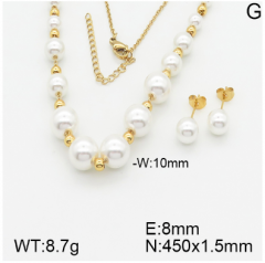 Stainless steel jewelry necklace earring set wholesale