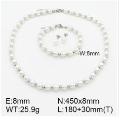 Stainless steel jewelry necklace bracelet set wholesale