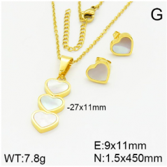 Stainless steel jewelry necklace earring set wholesale