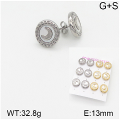 Stainless steel jewelry Fashion Earrings 6 pcs wholesale