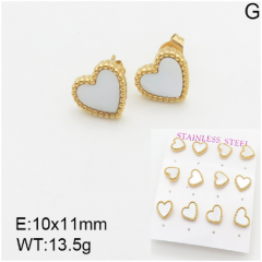 Stainless steel jewelry Fashion Earrings 6 pcs wholesale