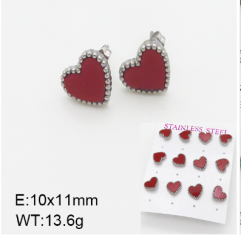 Stainless steel jewelry Fashion Earrings 6 pcs wholesale