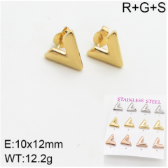 Stainless steel jewelry Fashion Earrings 6 pcs wholesale