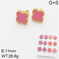 Stainless steel jewelry Fashion Earrings 6 pcs wholesale