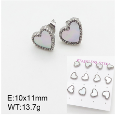 Stainless steel jewelry Fashion Earrings 6 pcs wholesale