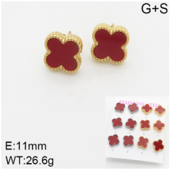 Stainless steel jewelry Fashion Earrings 6 pcs wholesale