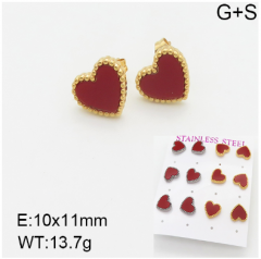 Stainless steel jewelry Fashion Earrings 6 pcs wholesale