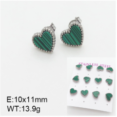 Stainless steel jewelry Fashion Earrings 6 pcs wholesale