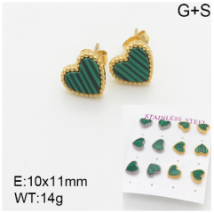 Stainless steel jewelry Fashion Earrings 6 pcs wholesale