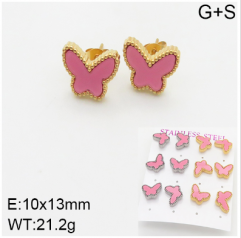 Stainless steel jewelry Fashion Earrings 6 pcs wholesale