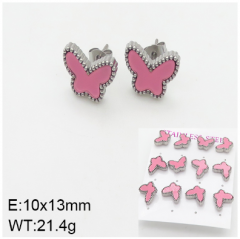 Stainless steel jewelry Fashion Earrings 6 pcs wholesale