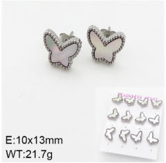 Stainless steel jewelry Fashion Earrings 6 pcs wholesale