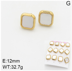 Stainless steel jewelry Fashion Earrings 6 pcs wholesale