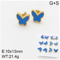 Stainless steel jewelry Fashion Earrings 6 pcs wholesale