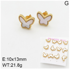 Stainless steel jewelry Fashion Earrings 6 pcs wholesale