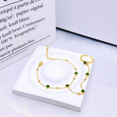 Stainless steel jewelry Women bracelet+ring Wholesale