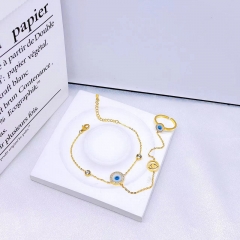 Stainless steel jewelry Women bracelet+ring Wholesale
