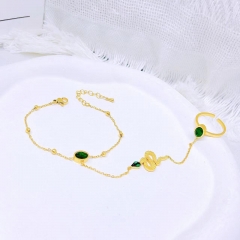 Stainless steel jewelry Women bracelet+ring Wholesale