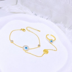 Stainless steel jewelry Women bracelet+ring Wholesale