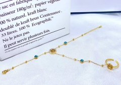 Stainless steel jewelry Women bracelet+ring Wholesale