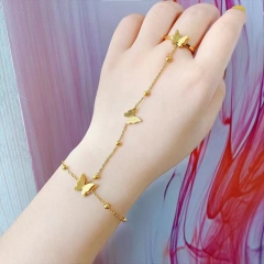Stainless steel jewelry Women bracelet+ring Wholesale