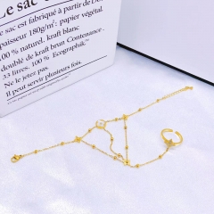 Stainless steel jewelry Women bracelet+ring Wholesale