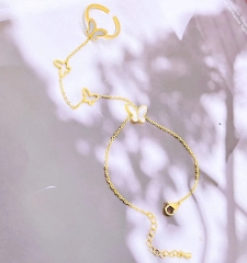 Stainless steel jewelry Women bracelet+ring Wholesale