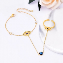 Stainless steel jewelry Women bracelet+ring Wholesale