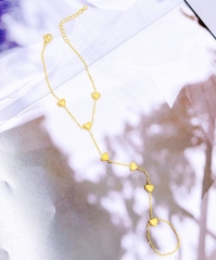 Stainless steel jewelry Women bracelet+ring Wholesale