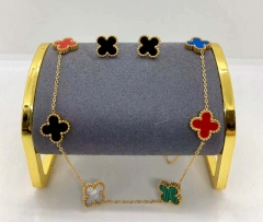 Stainless steel jewelry Necklace Earrings set Wholesale