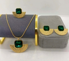 Stainless steel jewelry Necklace Earrings Ring set Wholesale