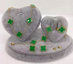 Stainless steel jewelry Necklace Earrings ring bracelet set Wholesale