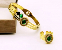 Stainless steel jewelry Bracelet and Ring set Wholesale