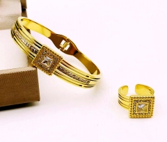Stainless steel jewelry Bracelet and Ring set Wholesale