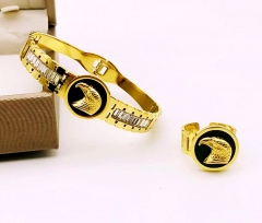 Stainless steel jewelry Bracelet and Ring set Wholesale