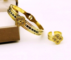 Stainless steel jewelry Bracelet and Ring set Wholesale