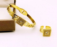 Stainless steel jewelry Bracelet and Ring set Wholesale