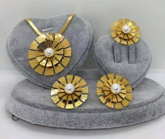 Stainless steel jewelry Necklace Earrings Ring set Wholesale
