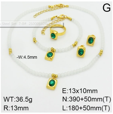 Stainless steel jewelry Necklace Earrings Ring bracelet set Wholesale