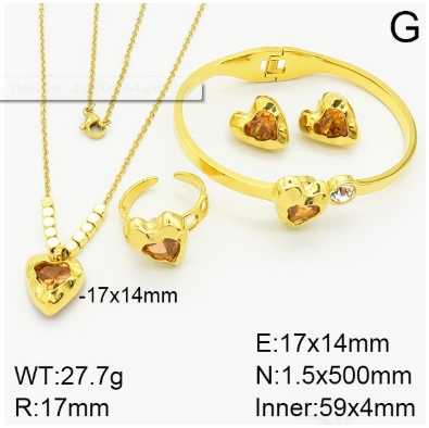 Stainless steel jewelry Necklace Earrings Ring bracelet set Wholesale